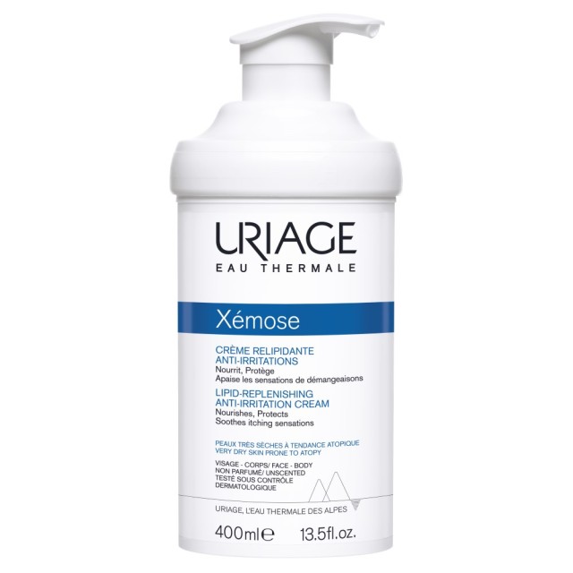 Uriage Xemose Lipid Replenishing Anti-Irritation Cream 400ml (Καταπραϋντική Κρέμα για Αναπλήρωση των Λιπιδίων & Κατά των Ερεθισμών))