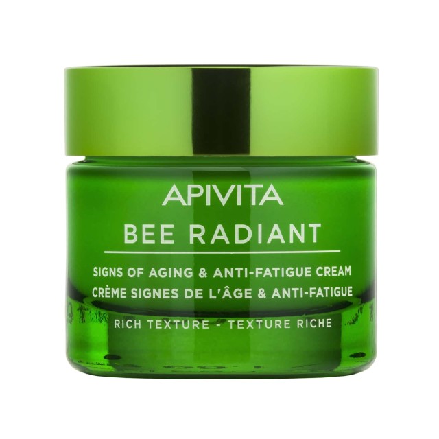 Apivita Bee Radiant Signs of Aging & Anti-Fatigue Cream 50ml (Κρέμα Προσώπου Πλούσιας Υφής για Σημάδ