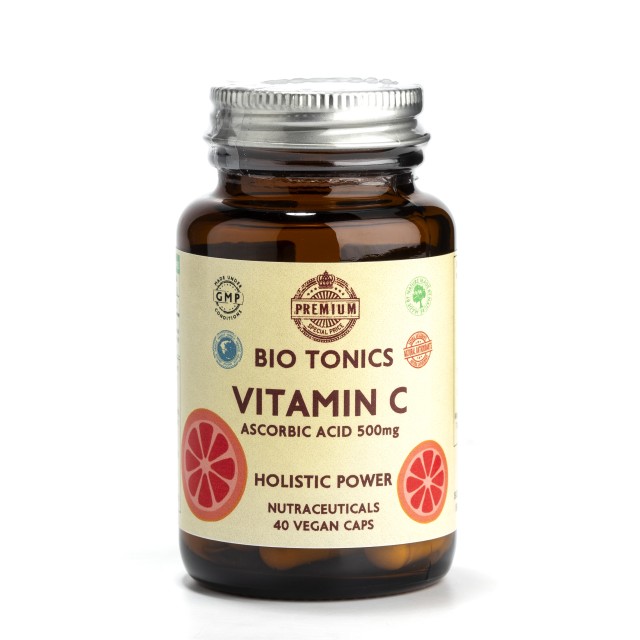 Bio Tonics Vitamin C 500mg 40caps (Συμπλήρωμα Διατροφής με Βιταμίνη C)