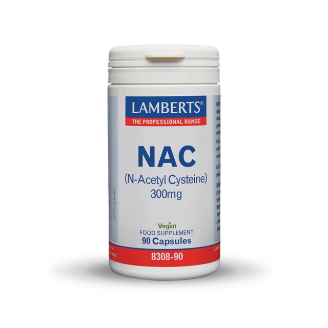 Lamberts Nac N-Acetyl Cysteine 300mg 90caps (Συμπλήρωμα Διατροφής με Αμινοξέα)