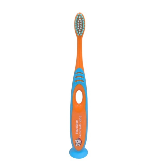 Frezyderm Sensiteeth Kids Toothbrush Soft Orange (Μαλακή Παιδική Οδοντόβουρτσα για Παιδιά άνω των 7 Eτών - Πορτοκαλί)