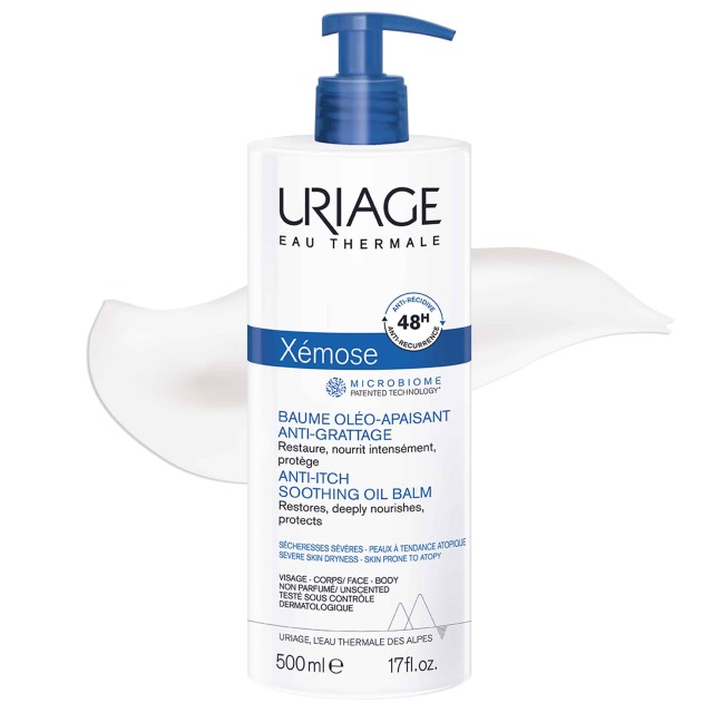 Uriage Xemose Anti-Itch Soothing Oil Balm 500ml (Καταπραϋντικό Έλαιο Βάλσαμο Κατά του Κνησμού)