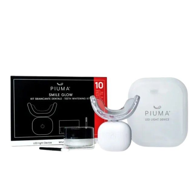 Piuma Smile Glow Teeth Whitening Kit & Gel (Επαναστατικό Κιτ Λεύκανσης)