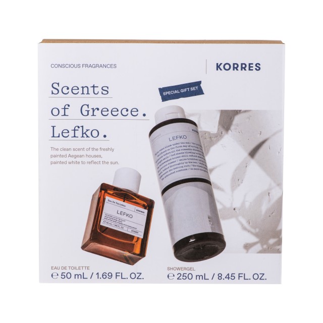 Korres SET Lefko Eau de Toilette 50ml & Lefko Showergel 250ml (ΣΕΤ με Άρωμα & Αφρόλουτρο)