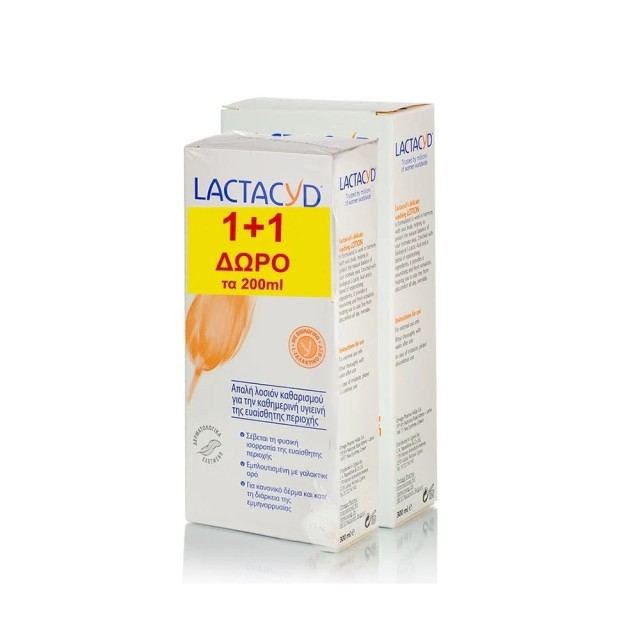 Lactacyd Classic Intimate Washing Lotion 300ml & ΔΩΡΟ 200ml (Καθαριστικό Ευαίσθητης Περιοχής)