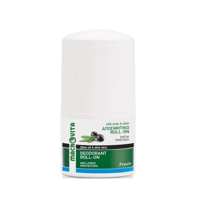 Macrovita Deodorant Roll On Fresh 50ml (Αποσμητικό Roll On με Λάδι Ελιάς & Αλόη)