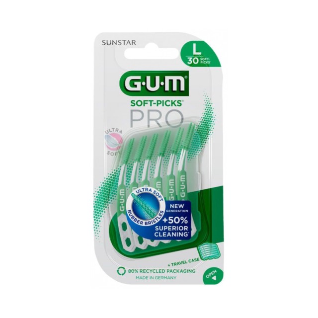 Gum Soft Picks Pro Interdental Cleaners 691 Large 30pcs (Μεσοδόντια Βουρτσάκια)