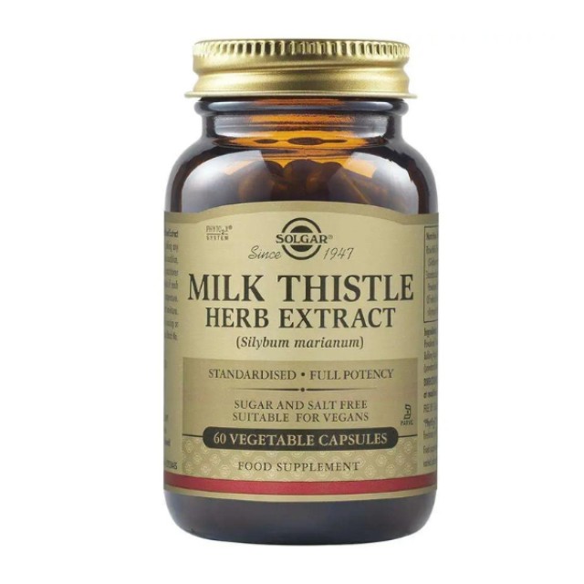 Solgar Milk Thistle Herb And Seed Extract 60caps