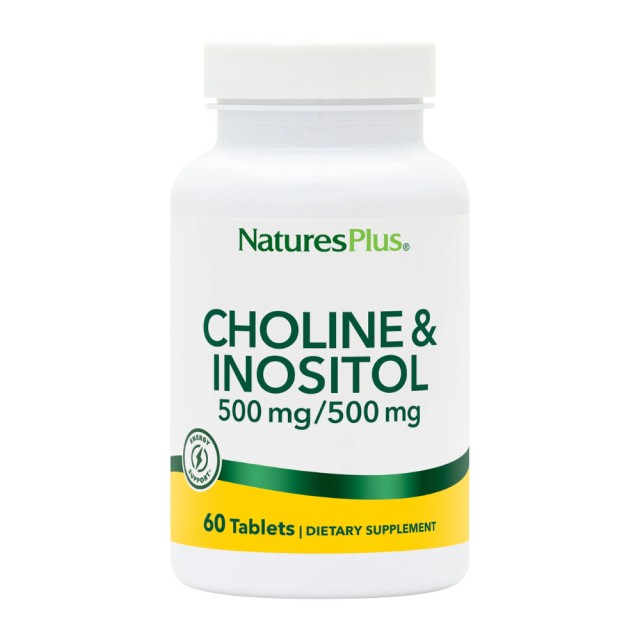 Natures Plus Choline 500mg And Inositol 500mg 60 tabs