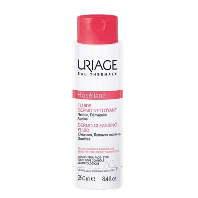 Uriage Roseliane Dermo Clenasing Fluid 250ml (Λοσιόν Ντεμακιγιάζ για Ευαίσθητες Επιδερμίδες)