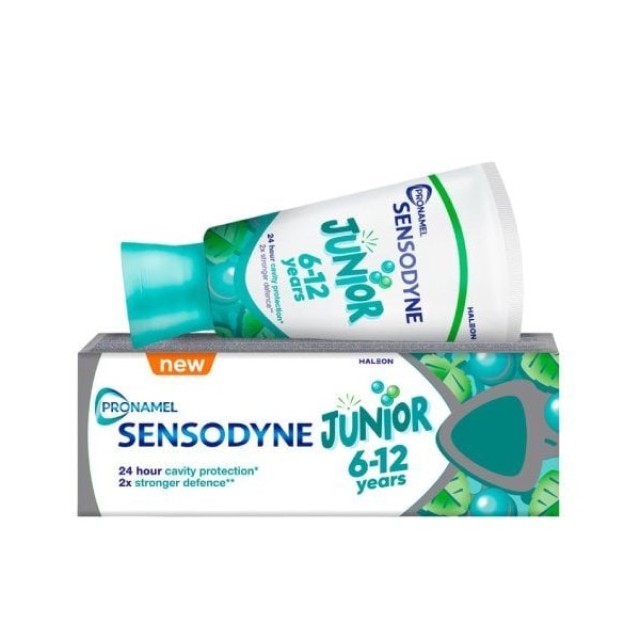 Sensodyne Junior 6-12 Years 50ml (Παιδική Οδοντόκρεμα για τα Ευαίσθητα Δόντια 6-12 Ετών)