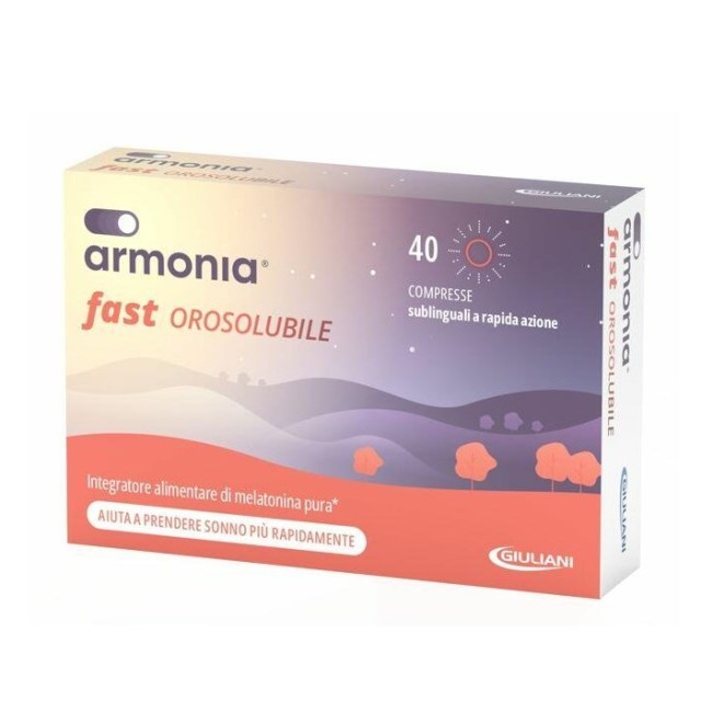 Nathura Armonia Fast Orosolubile (Oro) Melatonin 1mg 40tabs