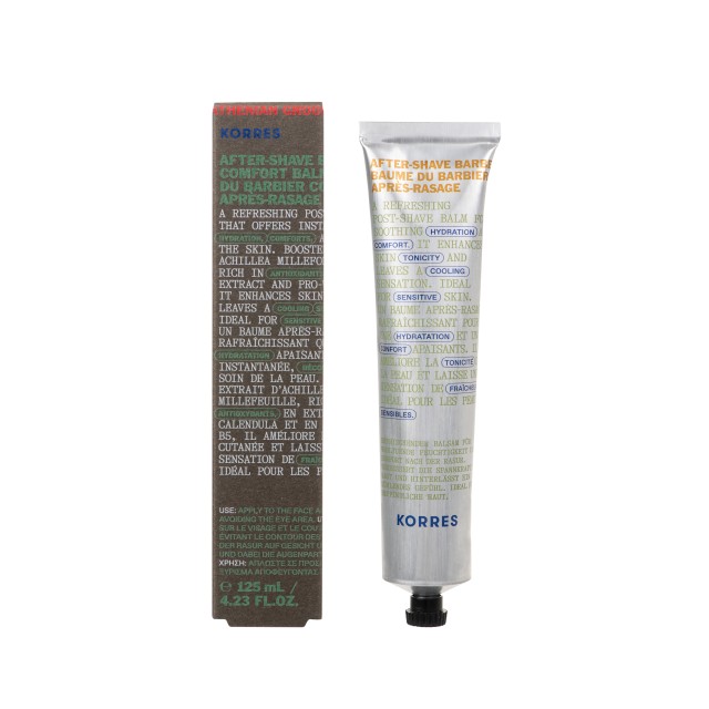 Korres Αthenian Grooming After-Shave Barbers Comfort Balm 125ml (Αναζωογονητικό Balm Προσώπου για Μετά το Ξύρισμα)