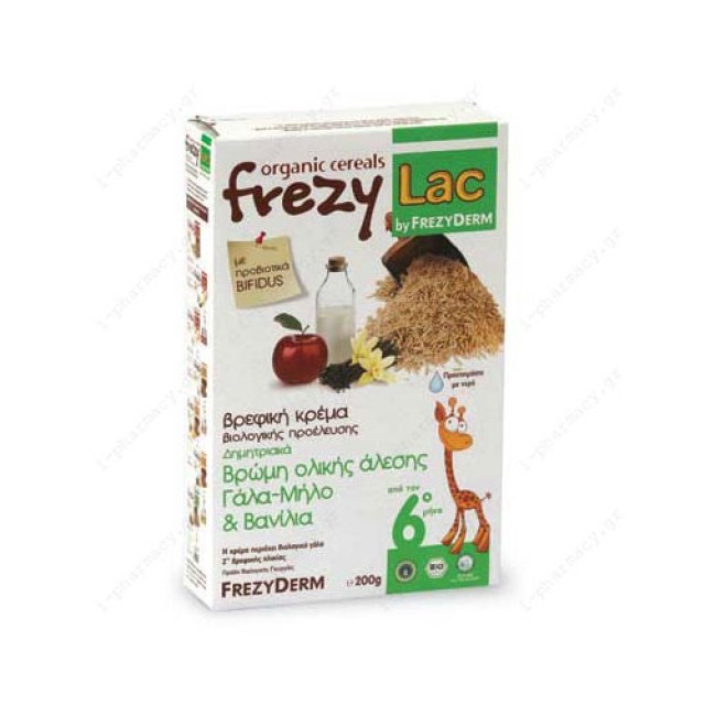 Frezylac Bio Cereal Βρώμη-Γάλα-Μήλο-Βανίλια 200gr