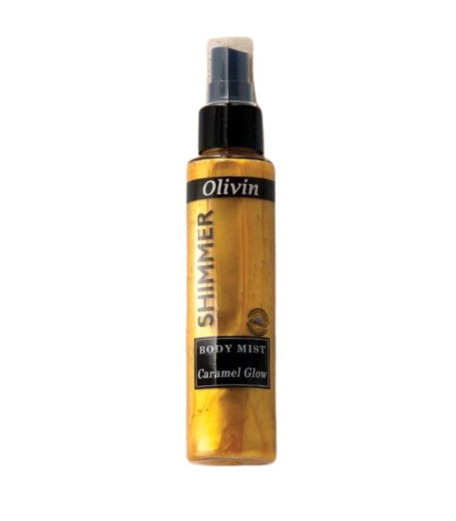 Olivin Shimmer Body Mist Caramel Glow 100ml (Ενυδατικό Σπρέυ Σώματος με Γλυκό Άρωμα Καραμέλας)