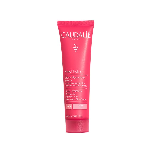 Caudalie Vinohydra Deep Hydration Moisturizer 60ml (Ενυδατική Κρέμα Προσώπου για Ξηρές & Ευαίσθητες Επιδερμίδες)