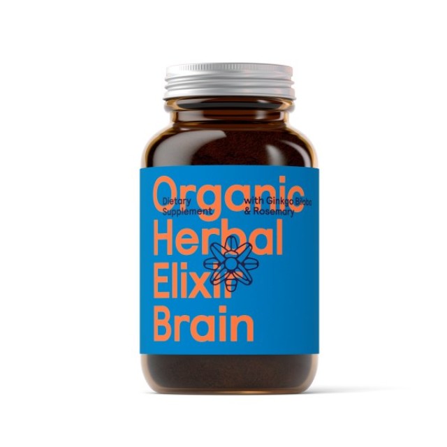 Symbeeosis Organic Herbal Elixir Brain Jar 100gr (Φυσικό Συμπλήρωμα Διατροφής με Gingko Biloba & Δεντρολίβανο για Συγκέντρωση & Πνευματική Εγρήγορση)