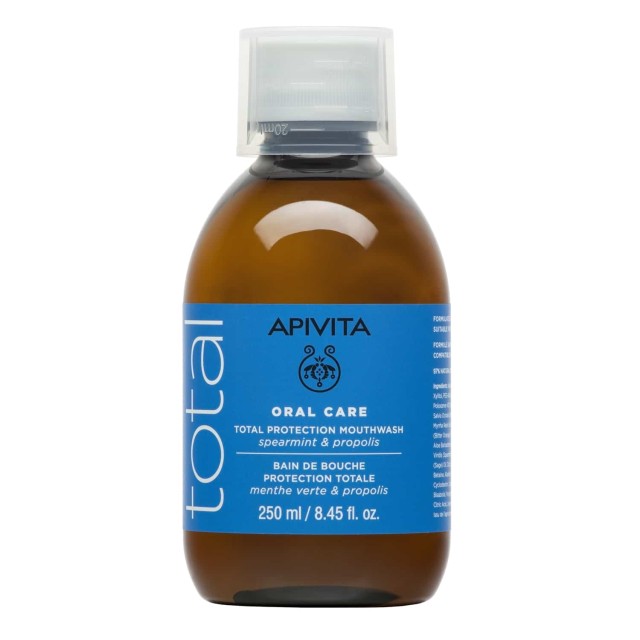 Apivita Oral Care Total Protection Mouthwash 250ml (Στοματικό Διάλυμα με Δυόσμο & Πρόπολη)