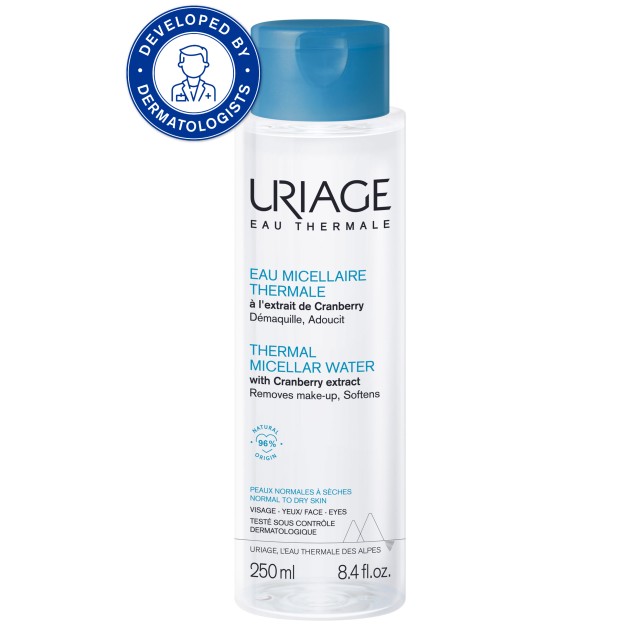 Uriage Thermal Micellar Water 250ml (Ιαματικό Νερό Καθαρισμού & Ντεμακιγιάζ Προσώπου & Ματιών για Κα