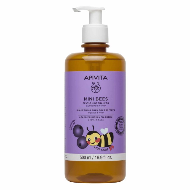 Apivita Mini Bees Gentle Kids Shampoo 500ml (Απαλό Σαμπουάν για Παιδιά)