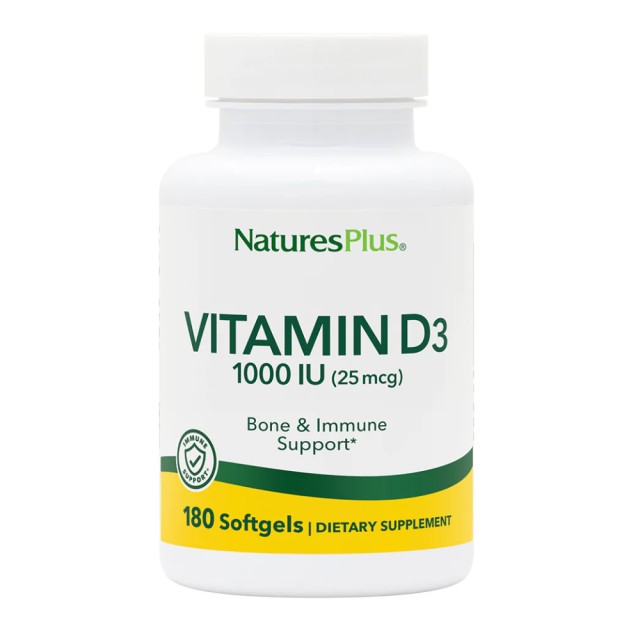 Natures Plus Vitamin D3 1000iu 180 softgels