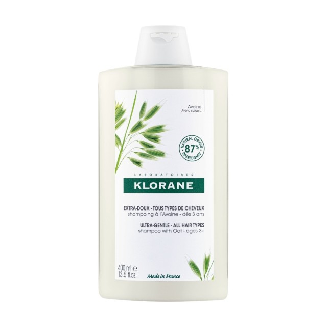 Klorane Avoine Ultra Gentle Shampoo 400ml (Σαμπουάν με Βρώμη για Καθημερινή Χρήση)