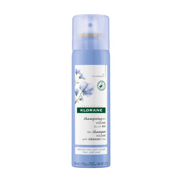 Klorane Linum Dry Shampoo Volume 150ml (Ξηρό Σαμπουάν με Λινάρι για Όγκο)