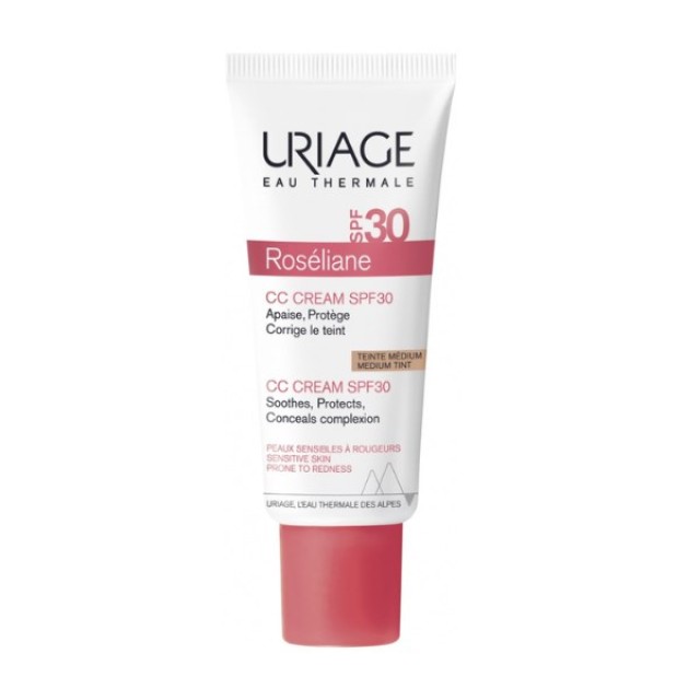 Uriage Roseliane CC Cream SFP30 40ml (Ενυδατική Προστατευτική Κρέμα - Ανοιχτόχρωμη Απόχρωση)