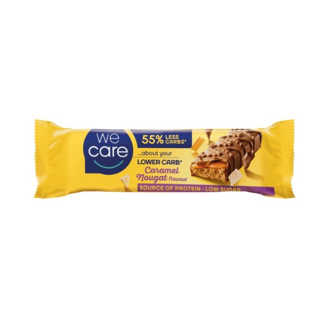 We Care Lower Carb Caramel Nougat Flavor 35gr (Μπάρα με Νουγκατίνα & Καραμέλα)