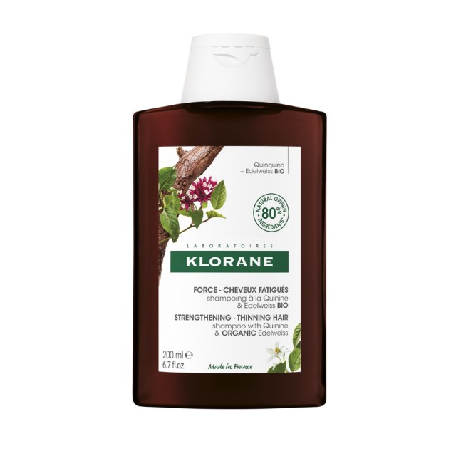 Klorane Quinine Shampoo Vitamins B 200ml (Σαμπουάν Κατά της Τριχόπτωσης με Κινίνη και Βιταμίνες Β)