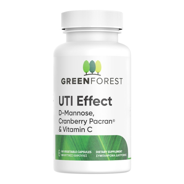 Green Forest UTI Effect D-Mannose, Cranberry Pacran & Vitamin C 60vcaps (Συμπλήρωμα για το Ουροποιητικό Σύστημα)