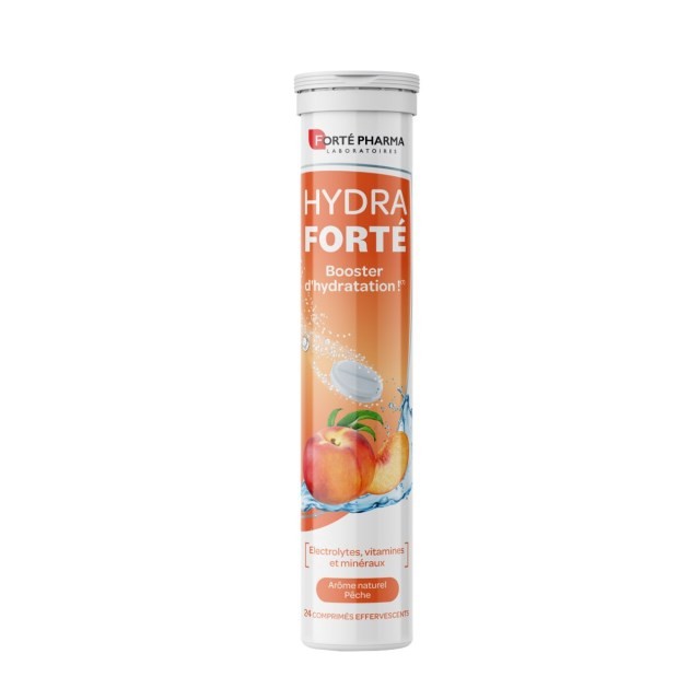 Forte Pharma Hydra Forte Electrolytes Peach 24tabs (Ηλεκτρολύτες για Ενυδάτωση του Οργανισμού με Γεύση Ροδάκινο)