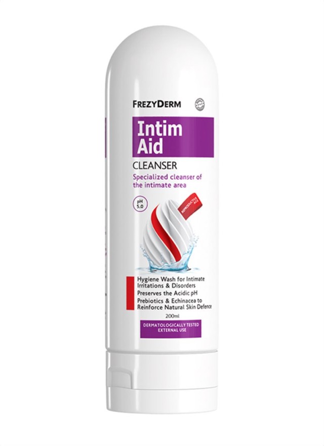 Frezyderm Intim Aid Cleanser pH5.0 200ml (Καθαριστικό της Ευαίσθητης Περιοχής)