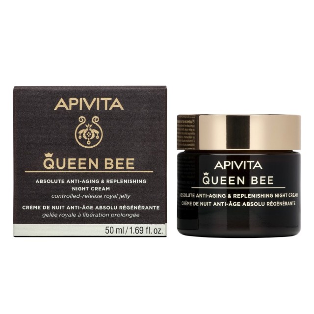 Apivita Queen Bee Absolute Anti-Aging & Replenishing Night Cream 50ml (Κρέμα Νύχτας Απόλυτης Αντιγήρ