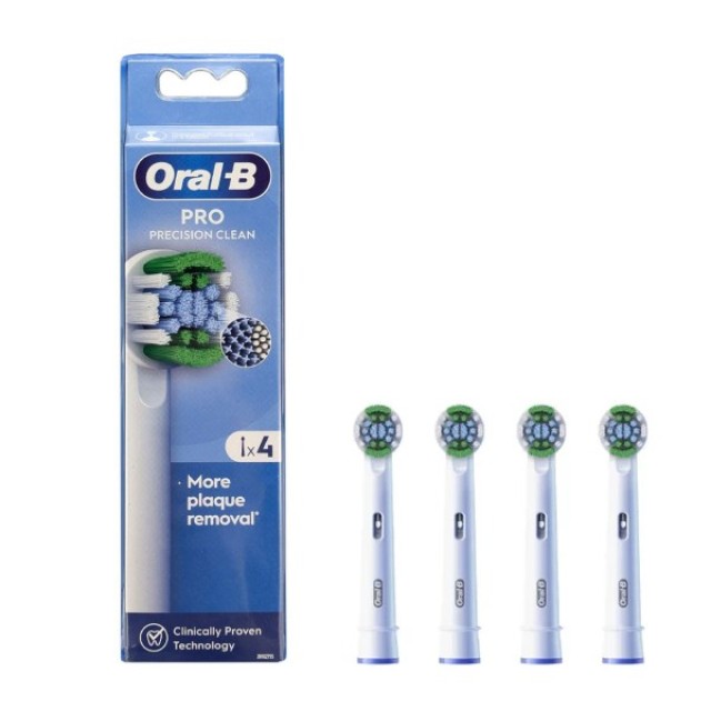 Oral B Pro Precision Clean 4τεμ (Ανταλλακτικές Κεφαλές για Ηλεκτρική Οδοντόβουρτσα)