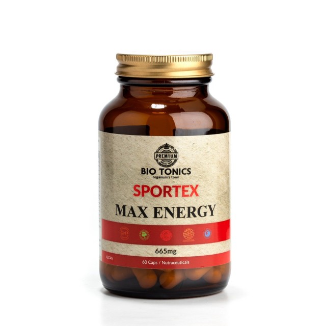 Bio Tonics Sportex Max Energy 665mg 60caps (Συμπλήρωμα Διατροφής για Αύξηση των Επιπέδων Ενέργειας)