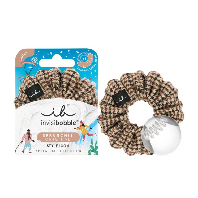 Invisibobble Sprunchie Apres Ski Jacquard (Λαστιχάκι Μαλλιών με Ζακάρ Ύφανση)