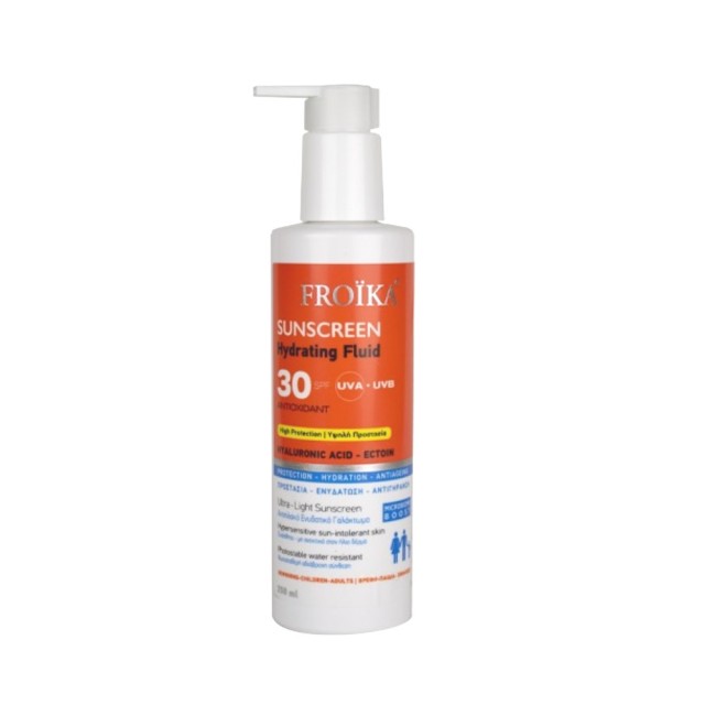 Froika Sunscreen Hydrating Fluid SPF30 250ml (Αντηλιακό Ενυδατικό Γαλάκτωμα Προσώπου & Σώματος για Ε