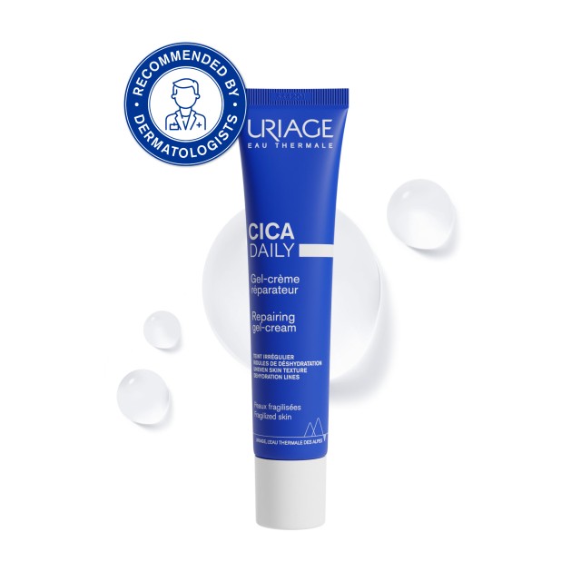 Uriage Bariederm Cica Daily Gel Cream 40ml (Ενυδατική Κρέμα/Τζελ Ελαφριάς Υφής για την Ευαίσθητη Επιδερμίδα)