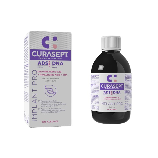 Curasept ADS DNA Implant Pro Mouthwash 200ml (Στοματικό Διάλυμα για Επούλωση των Οστών της Γνάθου)