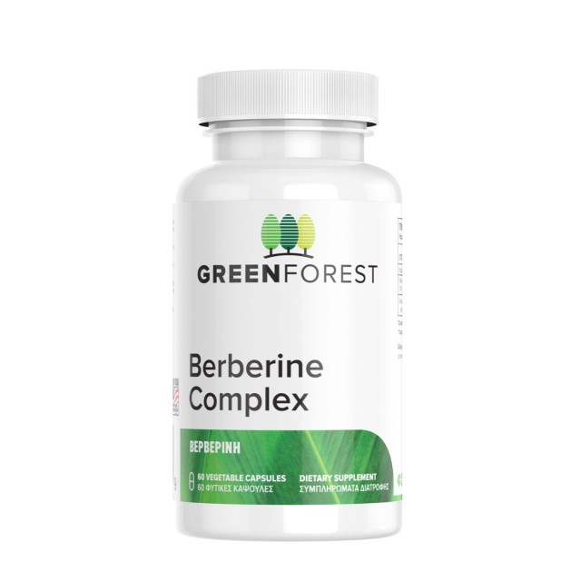 Green Forest Berberine Complex 60caps (Συμπλήρωμα Διατροφής με Βερβερίνη για Διαχείριση των Επιπέδων της Χοληστερόλης)