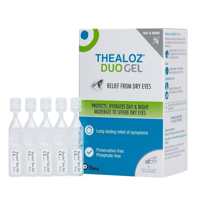 Thealoz Duo Gel 30x0.4g (Λιπαντικό & Αναπλαστικό Τζελ Ματιών για τη Ξηροφθαλμία)