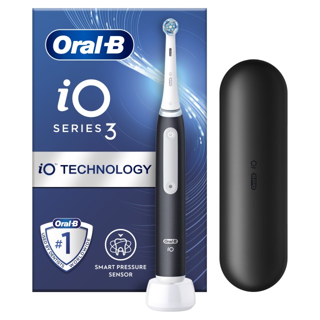 Oral-B iO Series 3 Matt Black (Hλεκτρική Οδοντόβουρτσα Μαύρη)