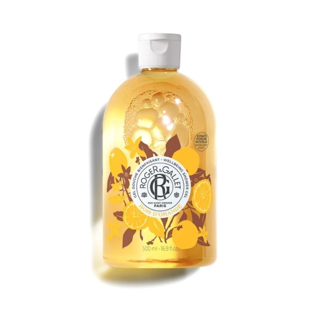 Roger & Gallet Bois dOrange Shower Gel 500ml (Αφρόλουτρο με Άρωμα Πικρό Πορτοκάλι, Petit grain & Πατσουλί)