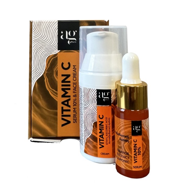 Ag Pharm SET Vitamin C 10% Serum 10ml & Face Cream 30ml (ΣΕΤ Αντιοξείδωσης & Επανόρθωσης)