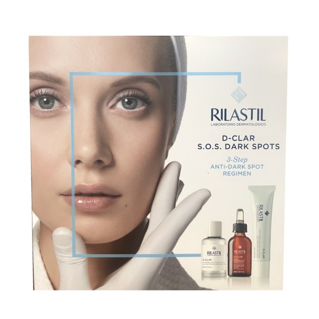 Rilastil D-Clar SET Concentrated Micropeeling 30ml & Depigmenting Concentrate Drops 30ml & Daily Depigmenting Cream 40ml