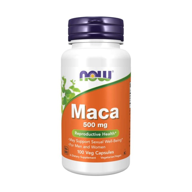 Now Foods Maca 500mg 100caps (Συμπλήρωμα Διατροφής για την Αναπαραγωγική Υγεία)