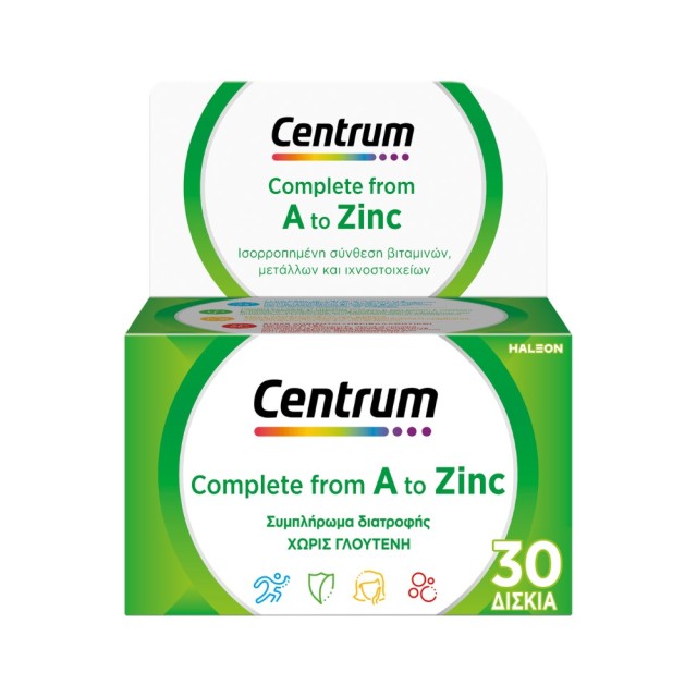 Centrum A to Zinc 30tabs (Συμπλήρωμα Διατροφής με Βιταμίνες & Μέταλλα)