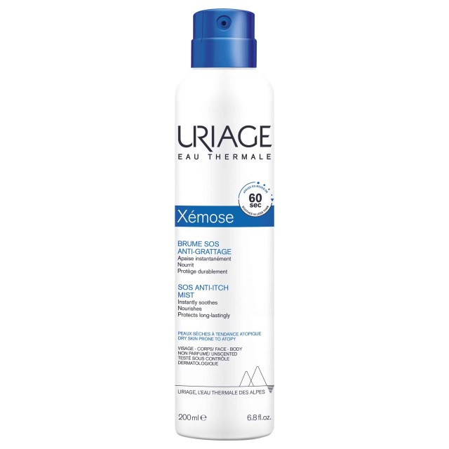 Uriage Xemose SOS AntI-Itch Mist 200ml (Λεπτόρευστο Mist Κατά του Κνησμού για Ξηρό Δέρμα με Τάση Ατοπίας)