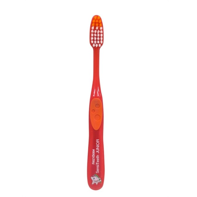 Frezyderm Sensiteeth Junior Toothbrush Soft Orange (Μαλακή Παιδική Οδοντόβουρτσα για Παιδιά 3-6 Eτών - Πορτοκαλί)